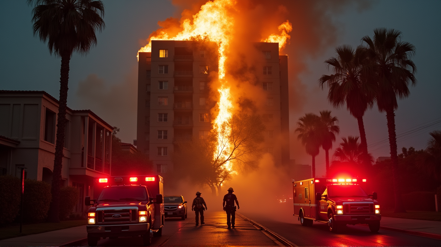 Tragischer Verlust in Hollywood: Frau erliegt Brandvorfall in Wohnung