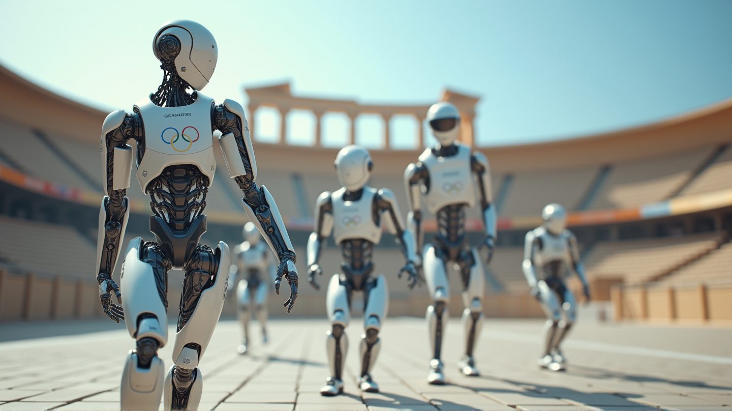 Humanoide Roboter schreiben Geschichte bei der weltweit ersten Roboter-Olympiade in Griechenland