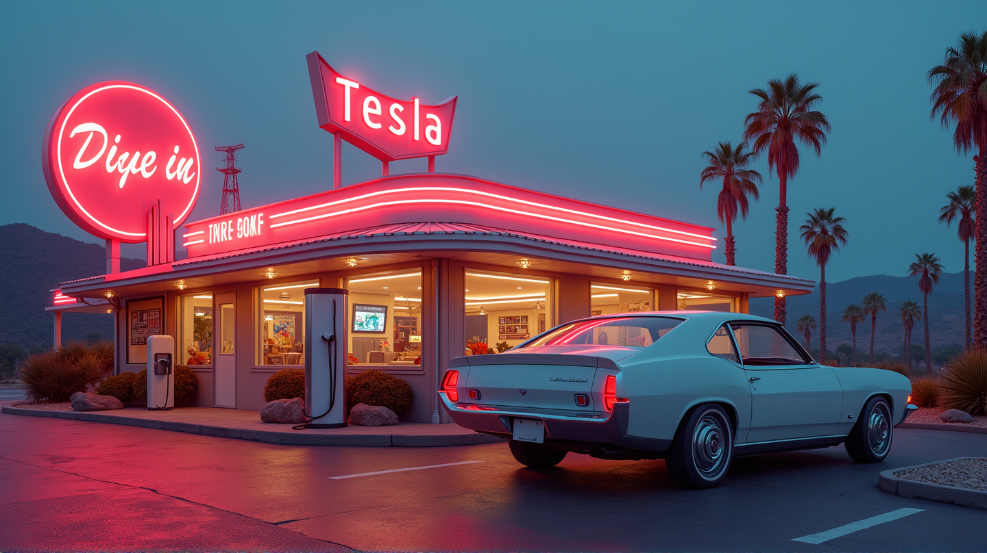 Tesla Diner: Ein Weltraumzeitalter-Traum oder nur eine weitere Hollywood-Attraktion?