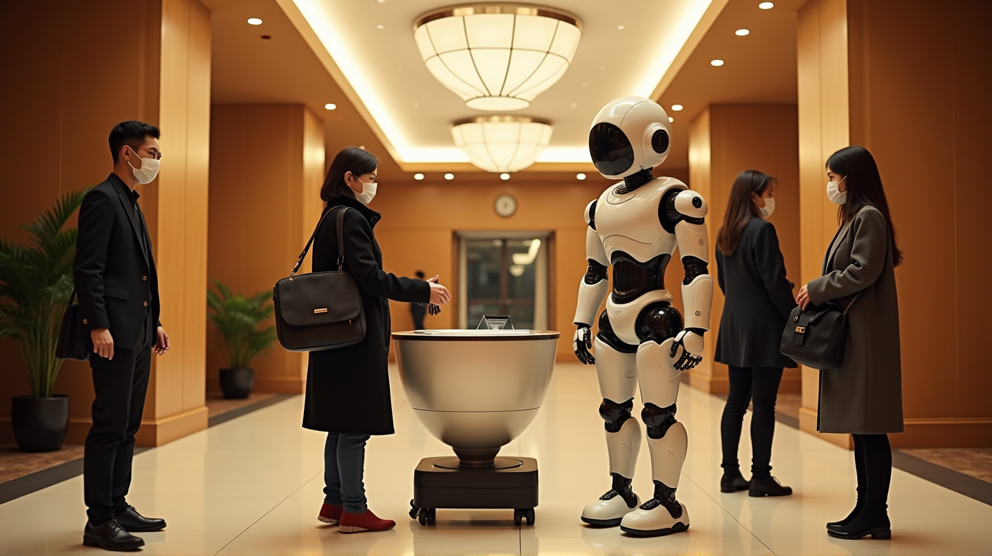 Tokioer Hotel verwandelt Science-Fiction in Realität: Roboter ersetzen Personal