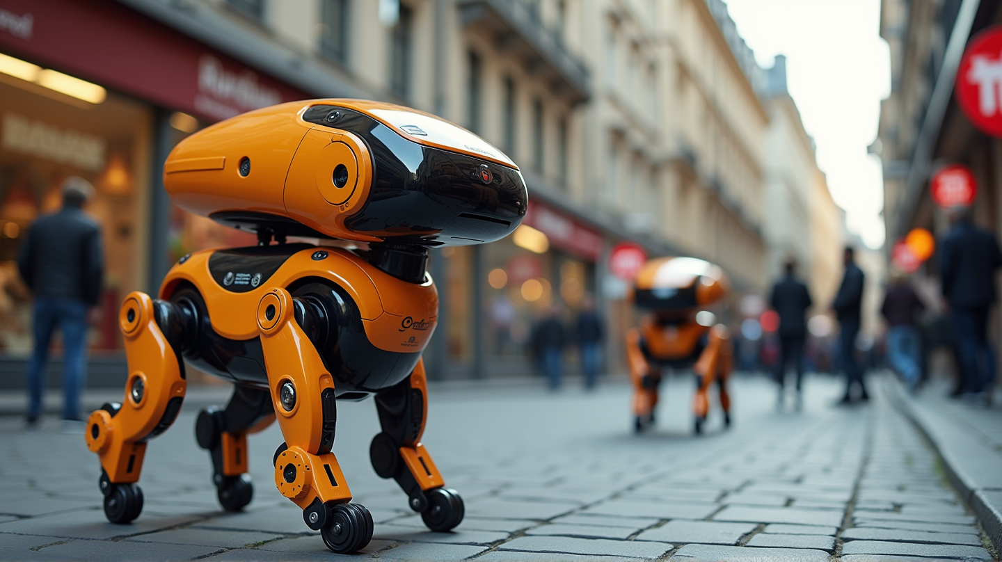 Futuristische vierbeinige Kuriere: KI-Roboterhunde erobern die Straßen von Zürich
