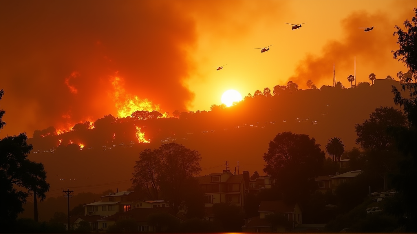 Heroische Anstrengungen retten Hollywood Hills vor verheerendem Autobrand