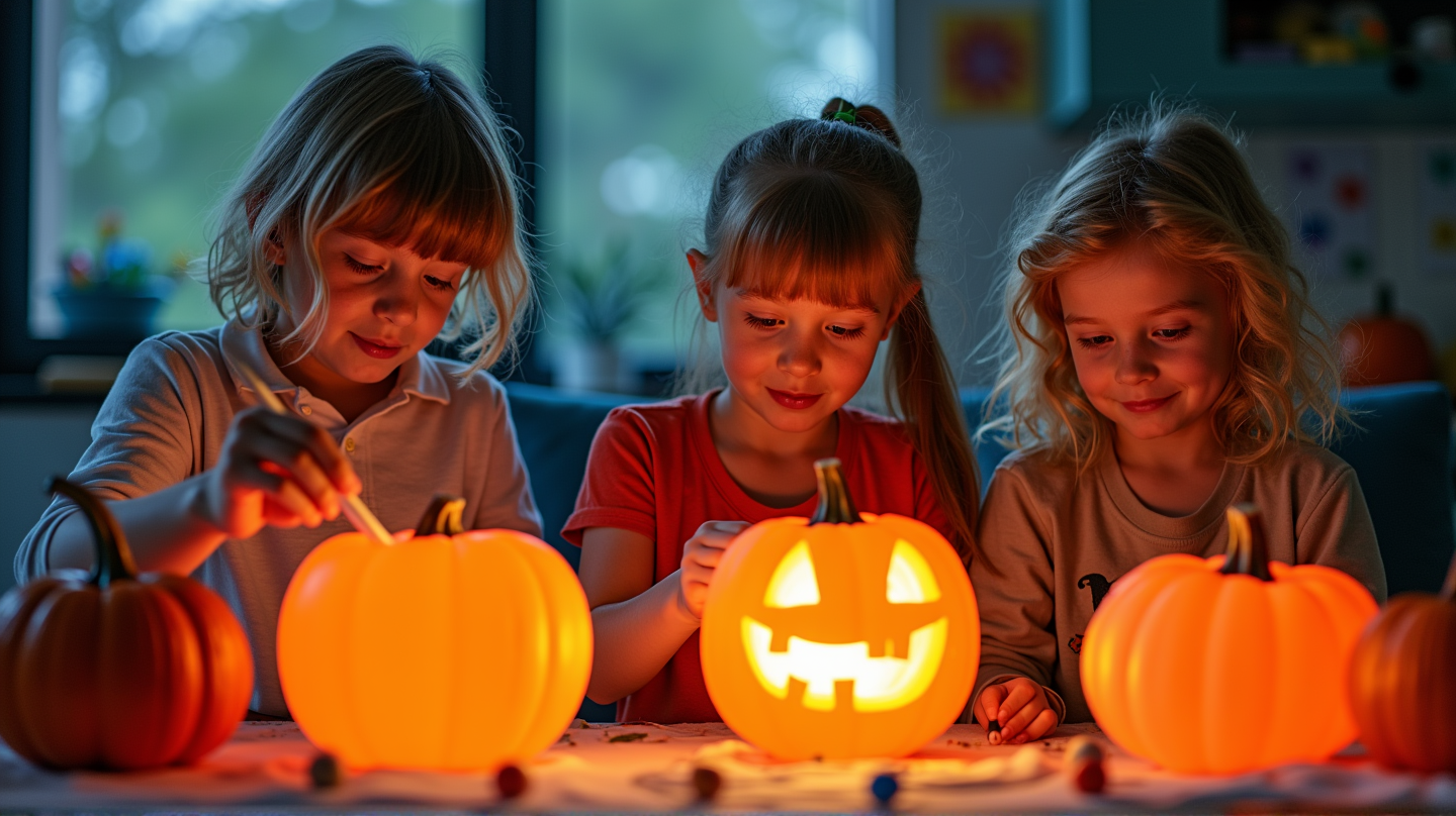 Kreative Halloween-Wohltätigkeit: Pink Pumpkin Painting Party bringt Freude jungen Patienten