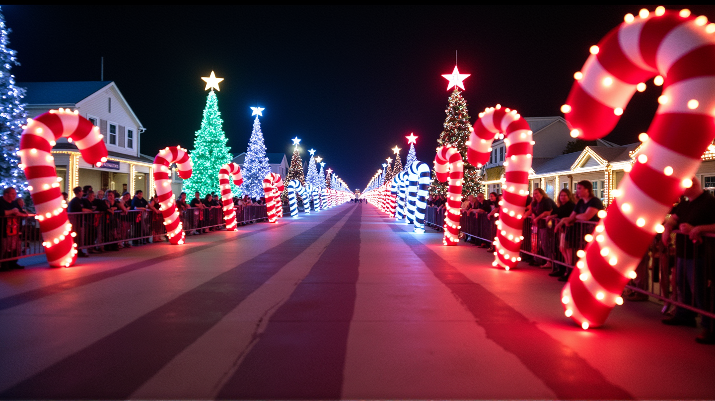 Erleben Sie die Magie: Candy Cane Parade erleuchtet Hollywood Beach
