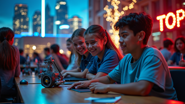 Tommie Kunst Jr. High bereitet sich auf Global Robotics Showdown in Dallas vor!