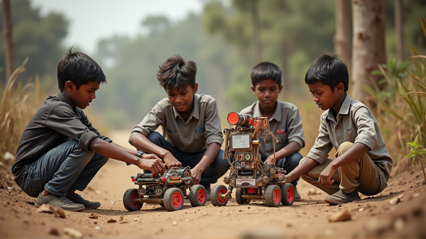 Vom Schrott zur Wissenschaft: Ländliches Duo aus Südafrika erfindet geniale Roboter