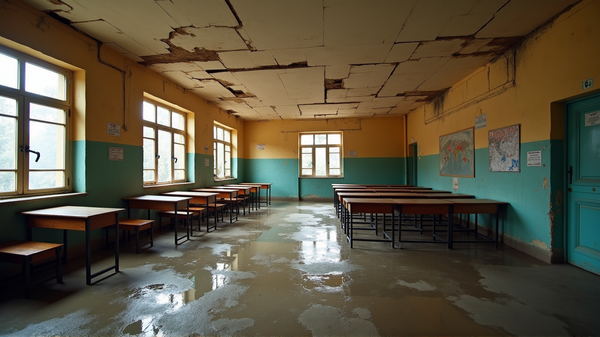 Empörung in Rajasthan über bröckelnde Schulen