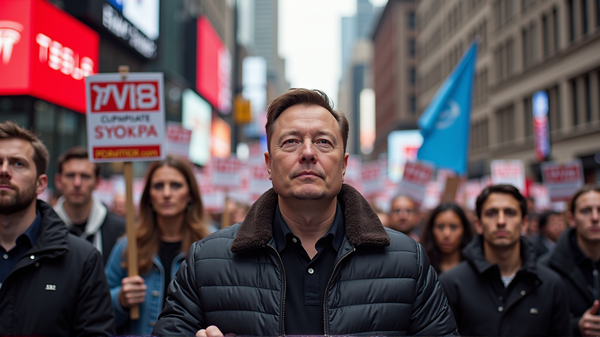 Gewerkschaften protestieren gegen Elon Musks 29 Milliarden Dollar Gehaltsplan