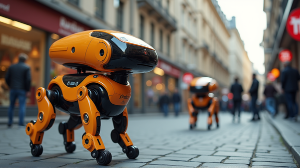 Futuristische vierbeinige Kuriere: KI-Roboterhunde erobern die Straßen von Zürich