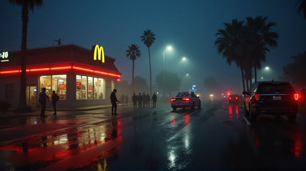 Tragische Schießerei vor McDonald's in Ost-Hollywood: Ein Todesfall