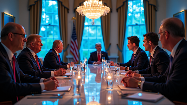 Technikgiganten loben Trump bei glanzvollem Abendessen im Weißen Haus