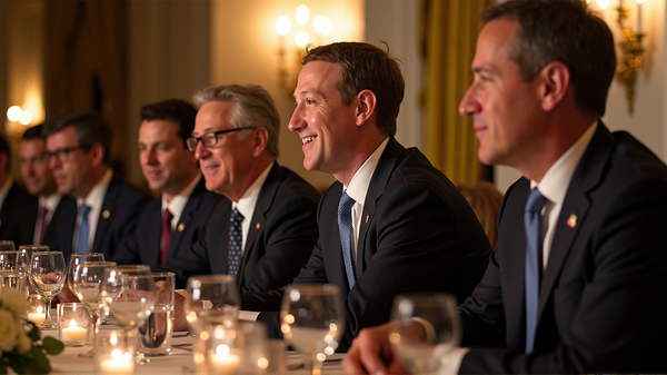 Technologieriesen Loben Trump bei exklusivem Abendessen im Weißen Haus