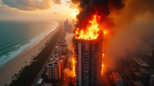 Dramatisches Feuer am Hollywood Beach: 3 Insassen nach brennendem Brand hospitalisiert