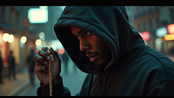 Der Goldketten-Dieb entkommt der Polizei von Hollywood mitten in einer Welle kühner Raubüberfälle